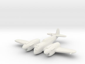 Curtiss P-40 Twin (Prototype) in White Natural Versatile Plastic: 1:200