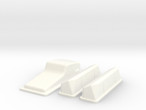 1/16 Ford 427 Side Oiler Stock Pan And Cover Kit in White Processed Versatile Plastic