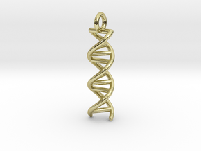 DNA Double Helix Pendant in 18k Gold