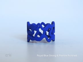 Tessellation Ring - 18,5mm in Red Processed Versatile Plastic