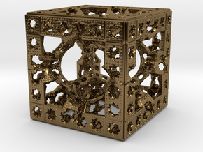 Hyper Solomon cube in Polished Bronze