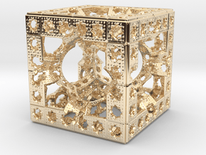 Hyper Solomon cube in 14K Yellow Gold