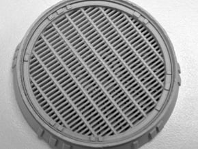 Exhaust Port with Grille for deAgostini Falcon in Tan Fine Detail Plastic