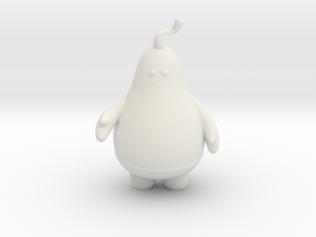 Pear Character in White Natural Versatile Plastic
