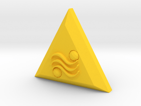 The Triforce Of Power in Yellow Processed Versatile Plastic