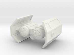 Tie Shuttle for Casual X-wing in White Natural Versatile Plastic