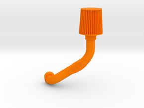 Cold Air Intake Air Filter Keychain (Keyring Not I in Orange Processed Versatile Plastic