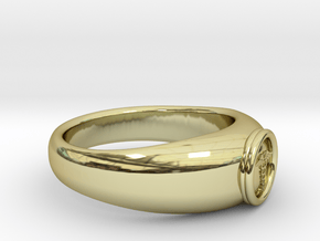 0.768 inch/19.51mm Medical Ring in 18k Gold