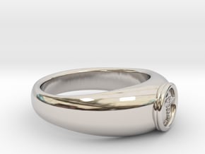 0.768 inch/19.51mm Medical Ring in Platinum