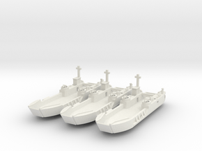1/700 LCT-6 x 3 Off in White Natural Versatile Plastic