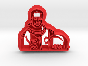 Guion S Bluford Cookie Cutter in Red Processed Versatile Plastic