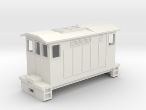 HOn30 Boxcab Locomotive ("Maud" V2) in White Natural Versatile Plastic