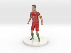Portuguese Football Player in Glossy Full Color Sandstone