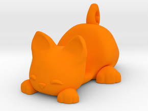 Smartphone Stand Cat in Orange Processed Versatile Plastic