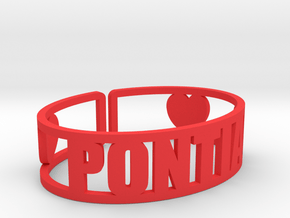 Pontiac Cuff in Red Processed Versatile Plastic