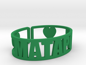 Mataponi Cuff in Green Processed Versatile Plastic