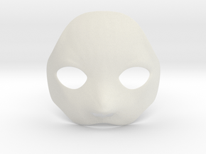Sample Base Mask in White Natural Versatile Plastic
