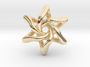 Exia Pendant - 35mm in 14K Yellow Gold