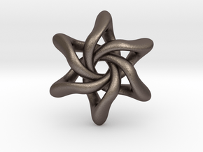Exia Pendant - 35mm in Polished Bronzed Silver Steel