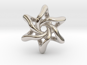 Exia Pendant - 45mm in Rhodium Plated Brass
