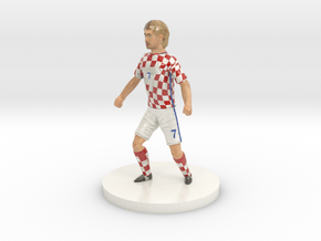 Croatian Football Player in Glossy Full Color Sandstone