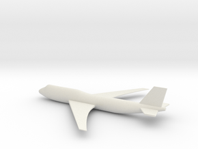 747 Model in White Natural Versatile Plastic