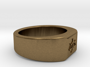 Ø0.707 inch/Ø17.97 mm The Ring of Justice Model B in Natural Bronze