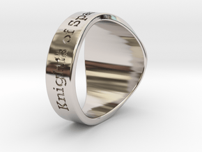 Auperball Tuned Ring Season 1 in Rhodium Plated Brass