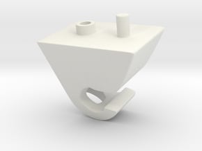 vauxhall/opel visor clip in White Natural Versatile Plastic