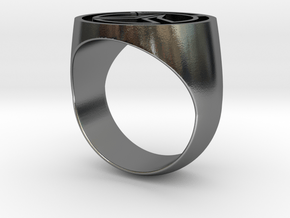 Overwatch Ring (US Size 10) in Polished Silver