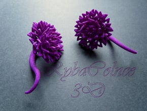 Plugs / gauges/ The Chrysanthemums 4 g (5 mm) in Purple Processed Versatile Plastic