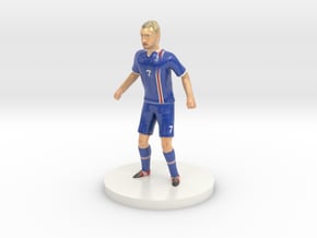 Icelandic Football Player in Glossy Full Color Sandstone