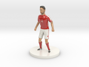 Austrian Football Player in Glossy Full Color Sandstone