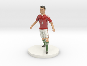Hungarian Football Player in Glossy Full Color Sandstone