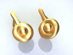 Sundino Earrings in Natural Brass