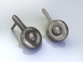 Sundino Earrings in Polished Bronzed Silver Steel