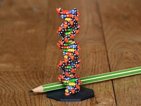 DNA Molecule Standing Standard in Full Color Sandstone