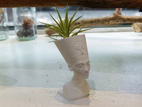 Nefertiti Mini Planter in White Natural Versatile Plastic