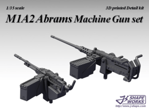 1/35 M1A2 Abrams Machine Gun set in Clear Ultra Fine Detail Plastic