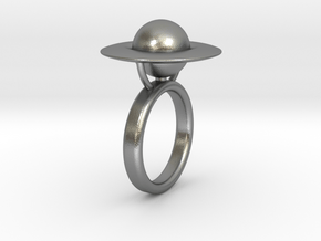 Saturn Ring (size 6) in Natural Silver