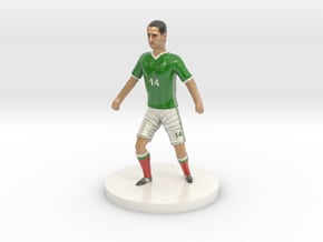 Mexican Football Player in Glossy Full Color Sandstone