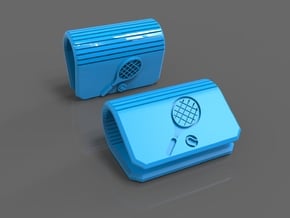 Webcam Privacy Cover - Tennis Edition in Blue Processed Versatile Plastic