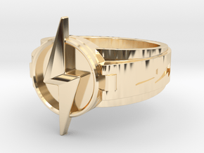 V3, World 3 Flash Ring size 11 20.68mm in 14k Gold Plated Brass