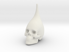 Skull pawn in the game in White Natural Versatile Plastic