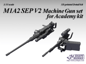 1/35 M1A2 SEP V2 Machine Gun set in Tan Fine Detail Plastic