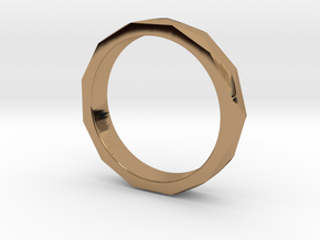 Engineers Ring Size 9 in Polished Brass