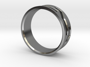 Mosaic Ring in Polished Silver