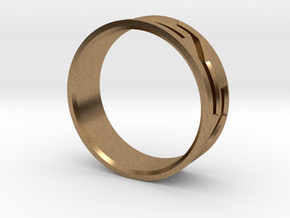 Mosaic Ring in Natural Brass