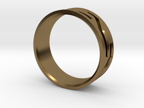 Mosaic Ring in Polished Bronze