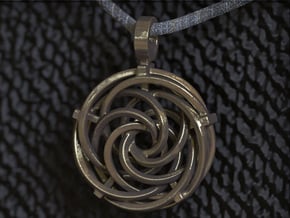 Vortex Pendant III (Precious Metal Release) in Polished Bronze